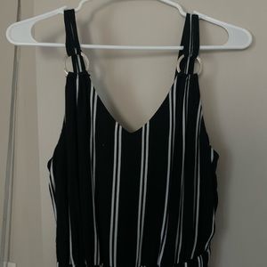 Black and white jumpsuit